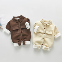 Load image into Gallery viewer, Baby Girls Solid Color Jumpsuits Wholesale 22081937
