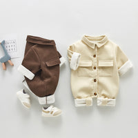 Load image into Gallery viewer, Baby Girls Solid Color Jumpsuits Wholesale 22081937
