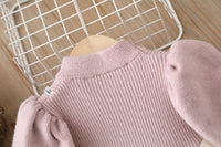 Load image into Gallery viewer, Baby Kid Girls Color-blocking Bow Crochet Dresses Wholesale 220819370
