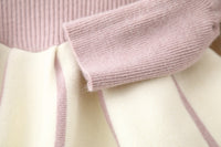 Load image into Gallery viewer, Baby Kid Girls Color-blocking Bow Crochet Dresses Wholesale 220819370
