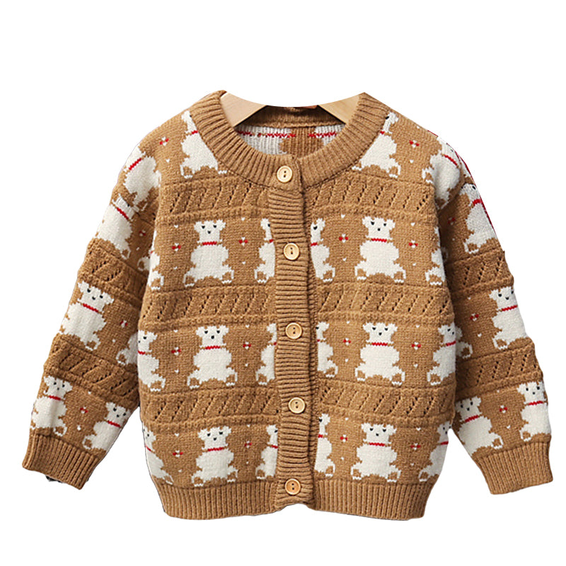 Baby Kid Girls Cartoon Crochet Cardigan Knitwear Wholesale 22081943