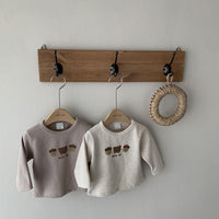 Load image into Gallery viewer, Baby Unisex Animals Cartoon Muslin&amp;Ribbed Print Tops Wholesale 220819453
