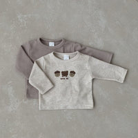 Load image into Gallery viewer, Baby Unisex Animals Cartoon Muslin&amp;Ribbed Print Tops Wholesale 220819453
