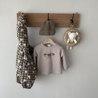 Load image into Gallery viewer, Baby Unisex Animals Cartoon Muslin&amp;Ribbed Print Tops Wholesale 220819453
