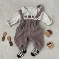 Load image into Gallery viewer, Baby Unisex Animals Cartoon Muslin&amp;Ribbed Print Tops Wholesale 220819453
