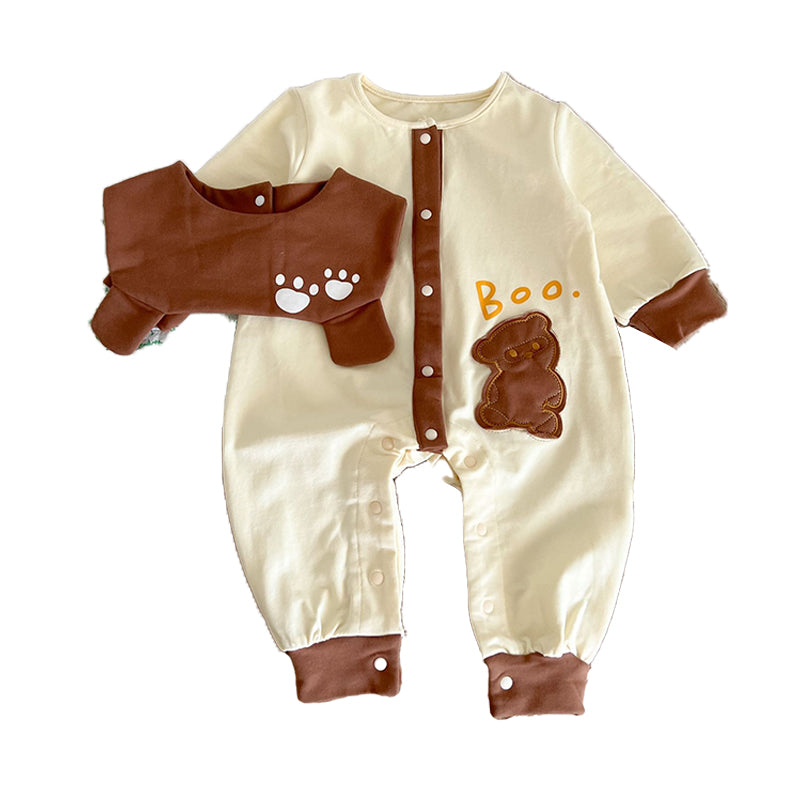 Baby Boys Letters Cartoon Jumpsuits Wholesale 220819467