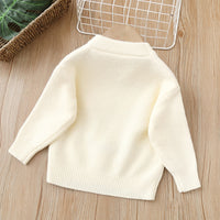 Load image into Gallery viewer, Baby Kid Girls Letters Flower Embroidered Sweaters Wholesale 220819473
