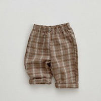 Load image into Gallery viewer, Baby Boys Checked Pants Wholesale 220819488
