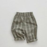 Load image into Gallery viewer, Baby Boys Checked Pants Wholesale 220819488
