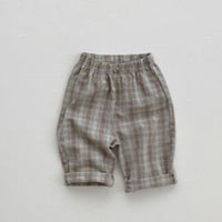 Load image into Gallery viewer, Baby Boys Checked Pants Wholesale 220819488
