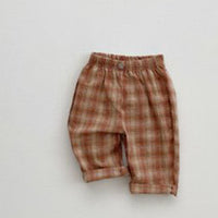 Load image into Gallery viewer, Baby Boys Checked Pants Wholesale 220819488
