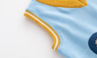 Load image into Gallery viewer, Kid Boys Color-blocking Cartoon Crochet Alphabet Vests Waistcoats Wholesale 220819498
