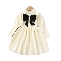 Load image into Gallery viewer, Baby Kid Girls Solid Color Bow Dresses Wholesale 220819501
