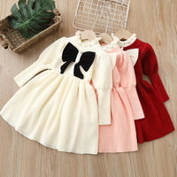 Load image into Gallery viewer, Baby Kid Girls Solid Color Bow Dresses Wholesale 220819501
