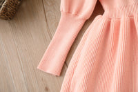 Load image into Gallery viewer, Baby Kid Girls Solid Color Bow Dresses Wholesale 220819501
