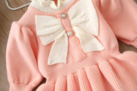 Load image into Gallery viewer, Baby Kid Girls Solid Color Bow Dresses Wholesale 220819501
