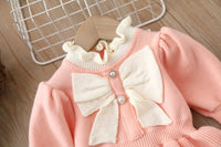 Load image into Gallery viewer, Baby Kid Girls Solid Color Bow Dresses Wholesale 220819501

