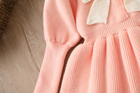 Load image into Gallery viewer, Baby Kid Girls Solid Color Bow Dresses Wholesale 220819501
