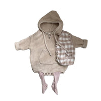 Load image into Gallery viewer, Baby Kid Unisex Solid Color Crochet Rompers Wholesale 220819518
