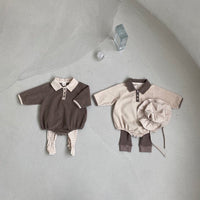Load image into Gallery viewer, Baby Kid Boys Color-blocking Rompers Wholesale 220819519
