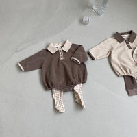 Load image into Gallery viewer, Baby Kid Boys Color-blocking Rompers Wholesale 220819519
