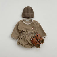 Load image into Gallery viewer, 2 Pieces Set Baby Kid Boys Cartoon Tops And Solid Color Shorts Wholesale 220819531
