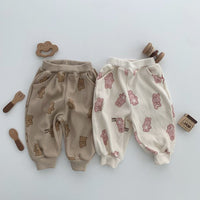 Load image into Gallery viewer, 2 Pieces Set Baby Kid Unisex Letters Animals Print Tops And Pants Wholesale 220819571
