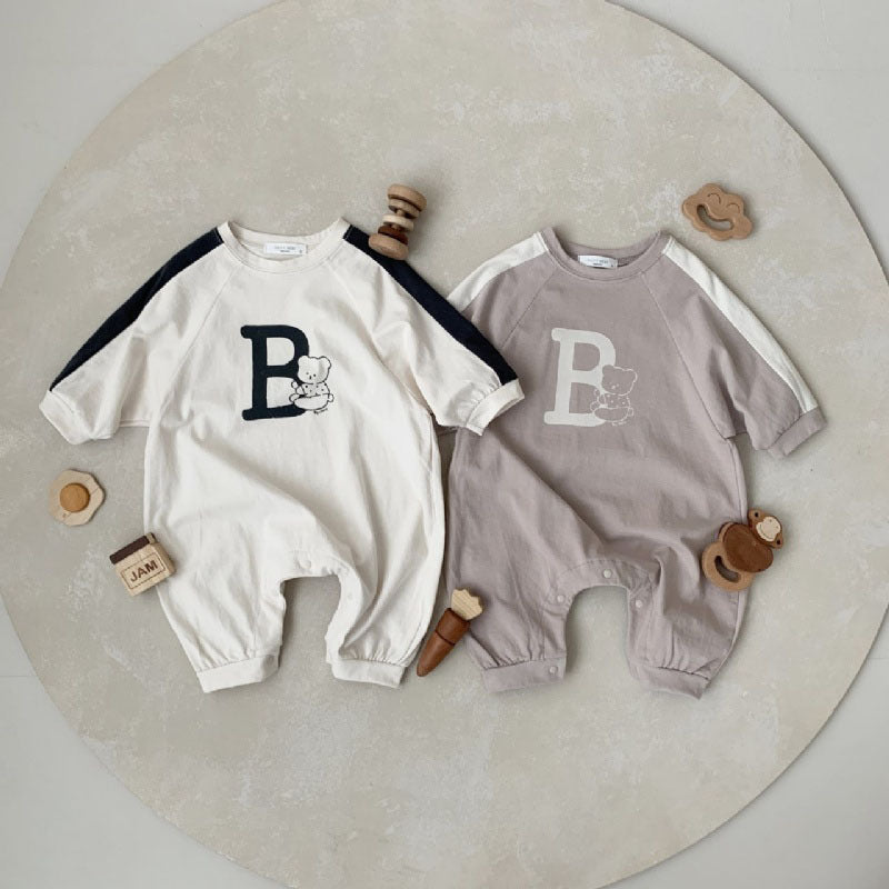 Baby Kid Unisex Cartoon Alphabet Jumpsuits Wholesale 220819577