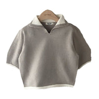 Load image into Gallery viewer, Baby Kid Unisex Solid Color Crochet Tops Wholesale 220819578
