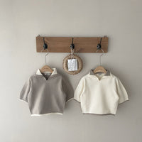 Load image into Gallery viewer, Baby Kid Unisex Solid Color Crochet Tops Wholesale 220819578
