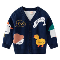 Load image into Gallery viewer, Baby Kid Boys Animals Crochet Cardigan Wholesale 220819598
