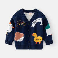 Load image into Gallery viewer, Baby Kid Boys Animals Crochet Cardigan Wholesale 220819598
