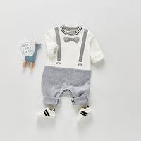Load image into Gallery viewer, Baby Unisex Striped Color-blocking Print Jumpsuits Wholesale 22081984
