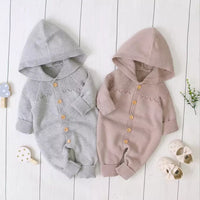 Load image into Gallery viewer, Baby Unisex Solid Color Crochet Jumpsuits Wholesale 220823158
