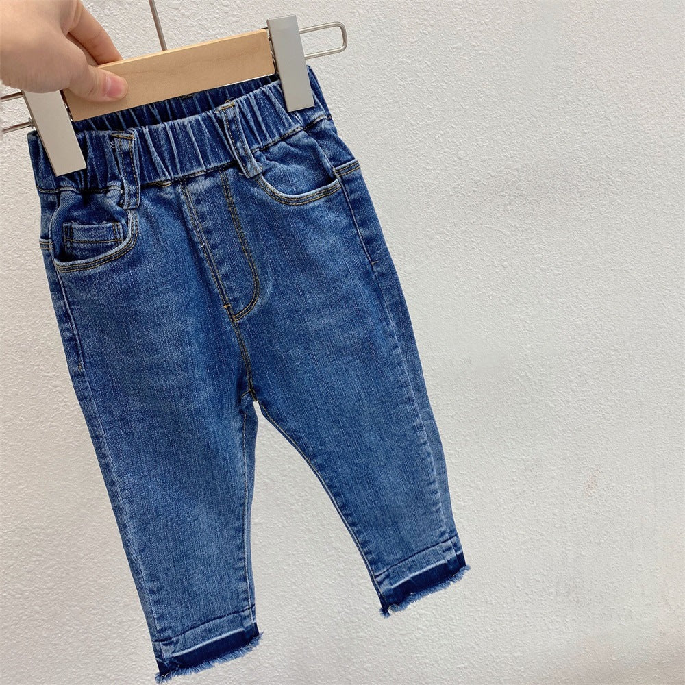 Baby Kid Girls Solid Color Pants Jeans Wholesale 220823187