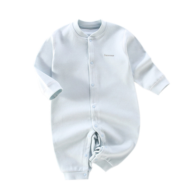 Baby Unisex Solid Color Jumpsuits Wholesale 220823214