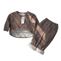 Load image into Gallery viewer, 2 Pieces Set Baby Kid Girls Boys Solid Color Tops And Pants Wholesale 22082324
