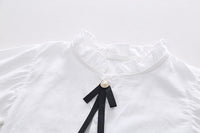 Load image into Gallery viewer, 2 Pieces Set Baby Kid Girls Solid Color Shirts And Polka dots Jumpsuits Wholesale 220823471
