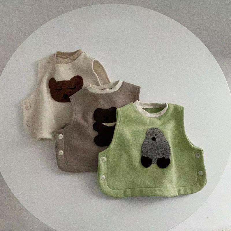 Baby Unisex Animals Cartoon Vests Waistcoats Wholesale 220824105