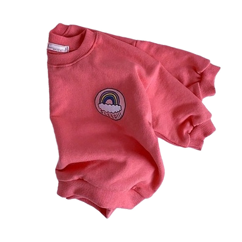 Baby Unisex Rainbow Print Hoodies Swearshirts Wholesale 220824143