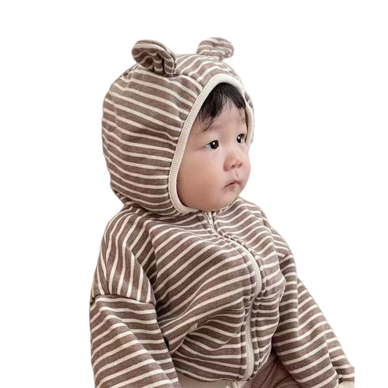 Baby Unisex Striped Jackets Outwears Wholesale 220824274