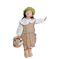 Load image into Gallery viewer, Baby Kid Girls Solid Color Crochet Vests Waistcoats Knitwear Wholesale 220824302
