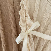 Load image into Gallery viewer, Baby Kid Girls Solid Color Crochet Vests Waistcoats Knitwear Wholesale 220824302
