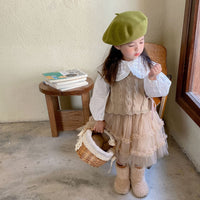 Load image into Gallery viewer, Baby Kid Girls Solid Color Crochet Vests Waistcoats Knitwear Wholesale 220824302
