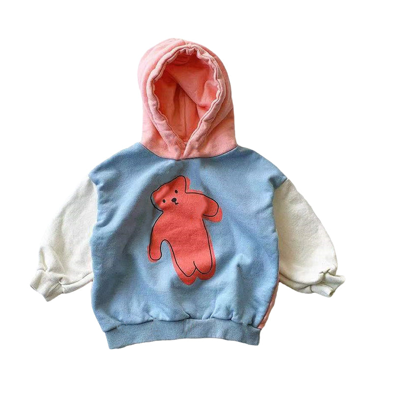 Baby Unisex Color-blocking Cartoon Hoodies Swearshirts Wholesale 220824331