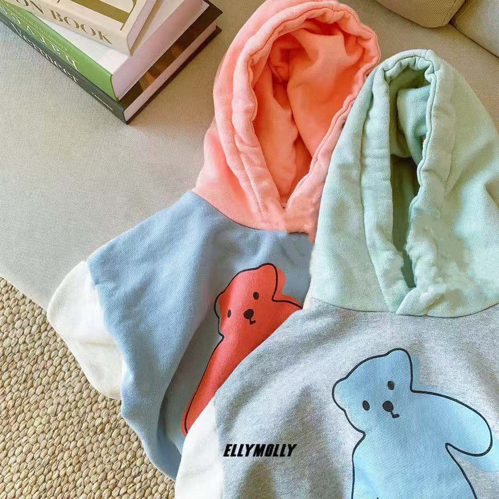 Baby Unisex Color-blocking Cartoon Hoodies Swearshirts Wholesale 220824331