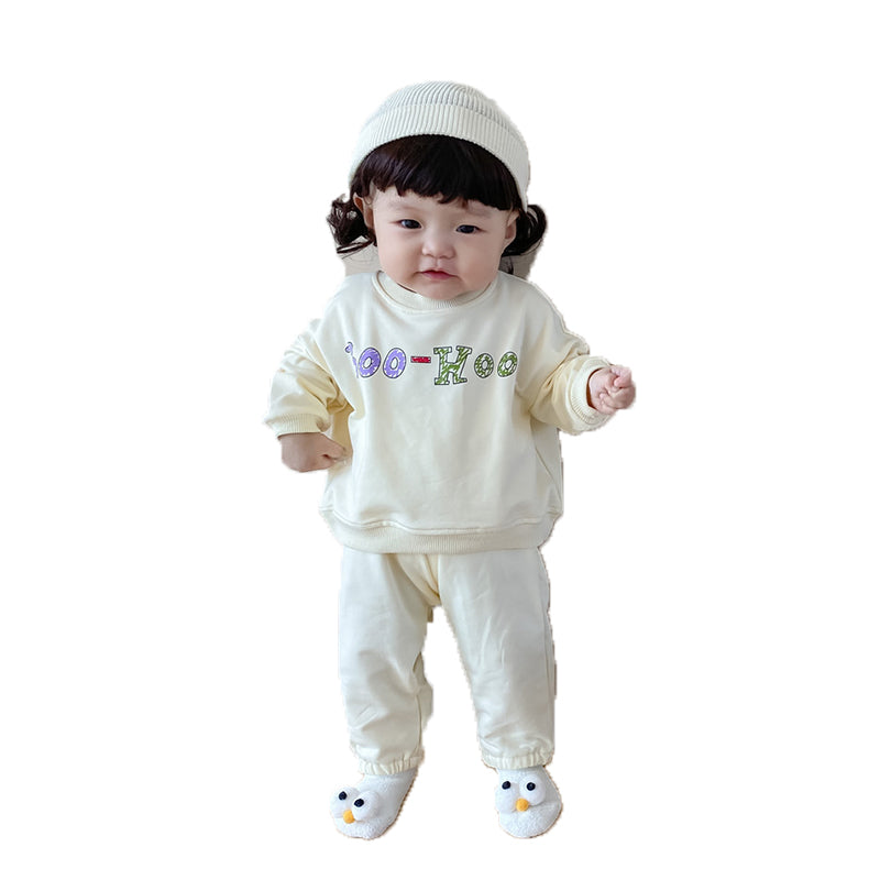 2 Pieces Set Baby Unisex Letters Hoodies Swearshirts And Solid Color Pants Wholesale 22082440