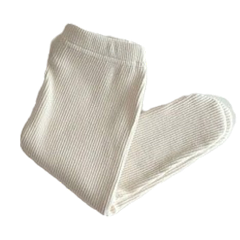 Baby Unisex Solid Color Muslin&Ribbed Accessories Socks Wholesale 22082468