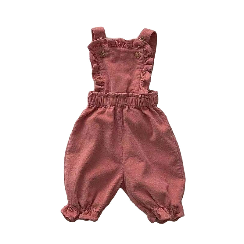 Baby Girls Solid Color Jumpsuits Wholesale 22082469
