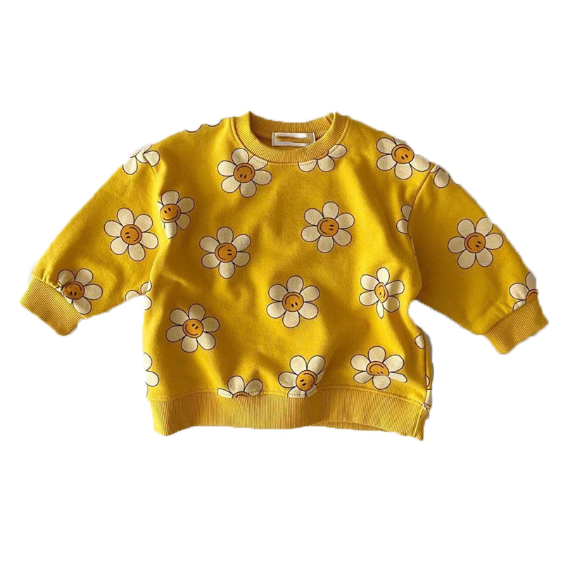 Baby Unisex Flower Hoodies Swearshirts Wholesale 22082473